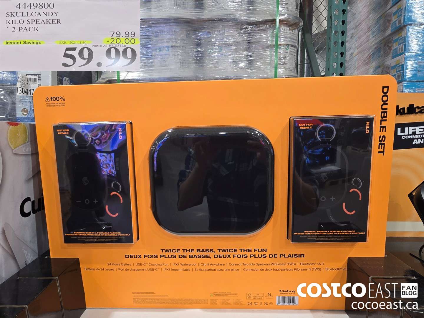 4449800 SKULLCANDY KILO SPEAKER 2-PACK ($20.00 INSTANT SAVINGS EXPIRES ON 2024-11-10) $59.99