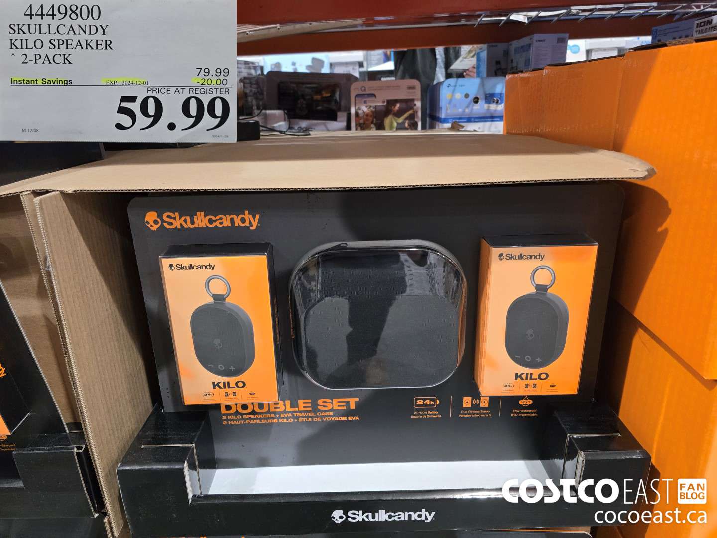 4449800 SKULLCANDY KILO SPEAKER 2-PACK ($20.00 INSTANT SAVINGS EXPIRES ON 2024-12-01) $59.99