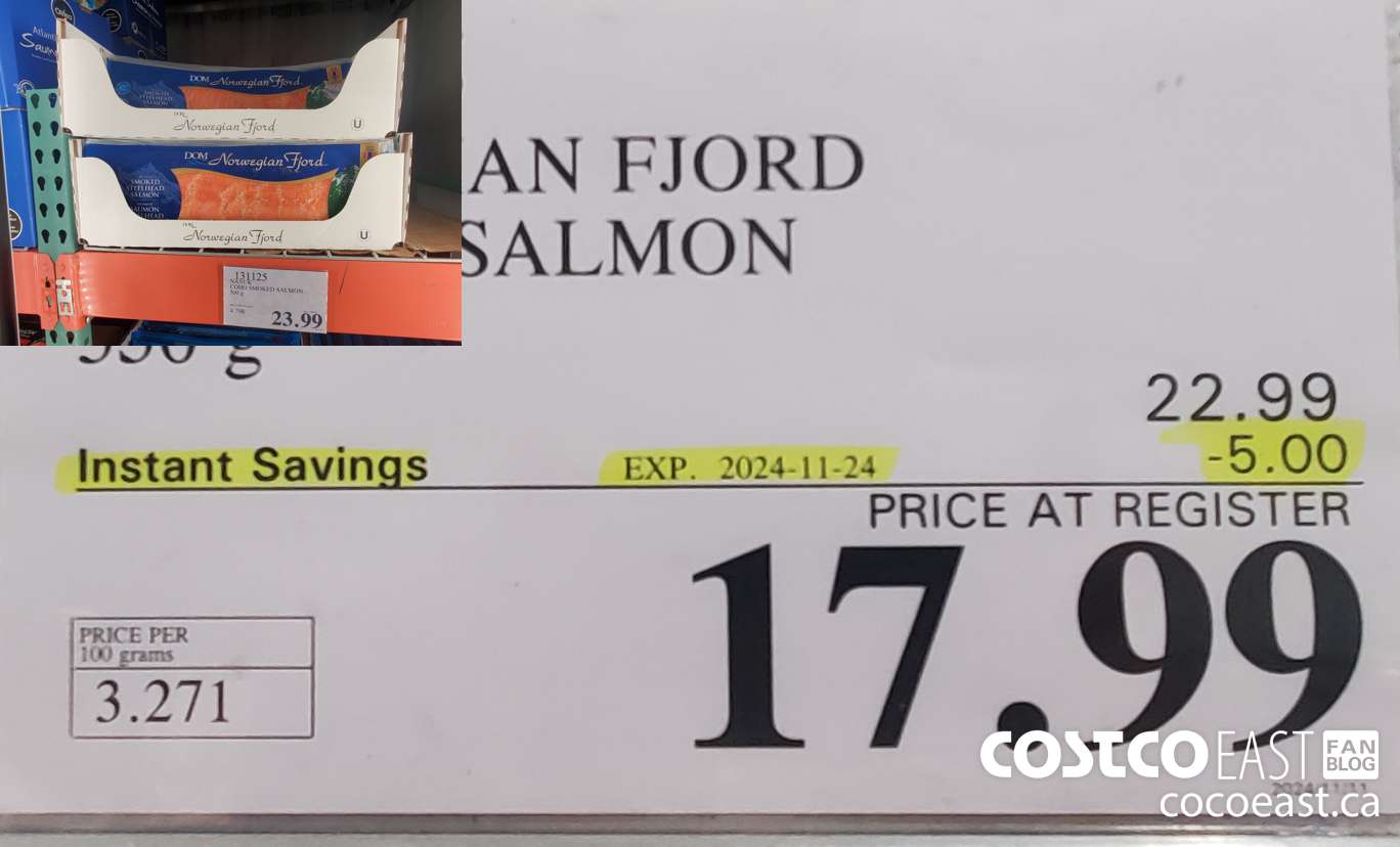 131125 SMOKED SALMON ($5.00 INSTANT SAVINGS EXPIRES ON 2024-11-24) $17.99