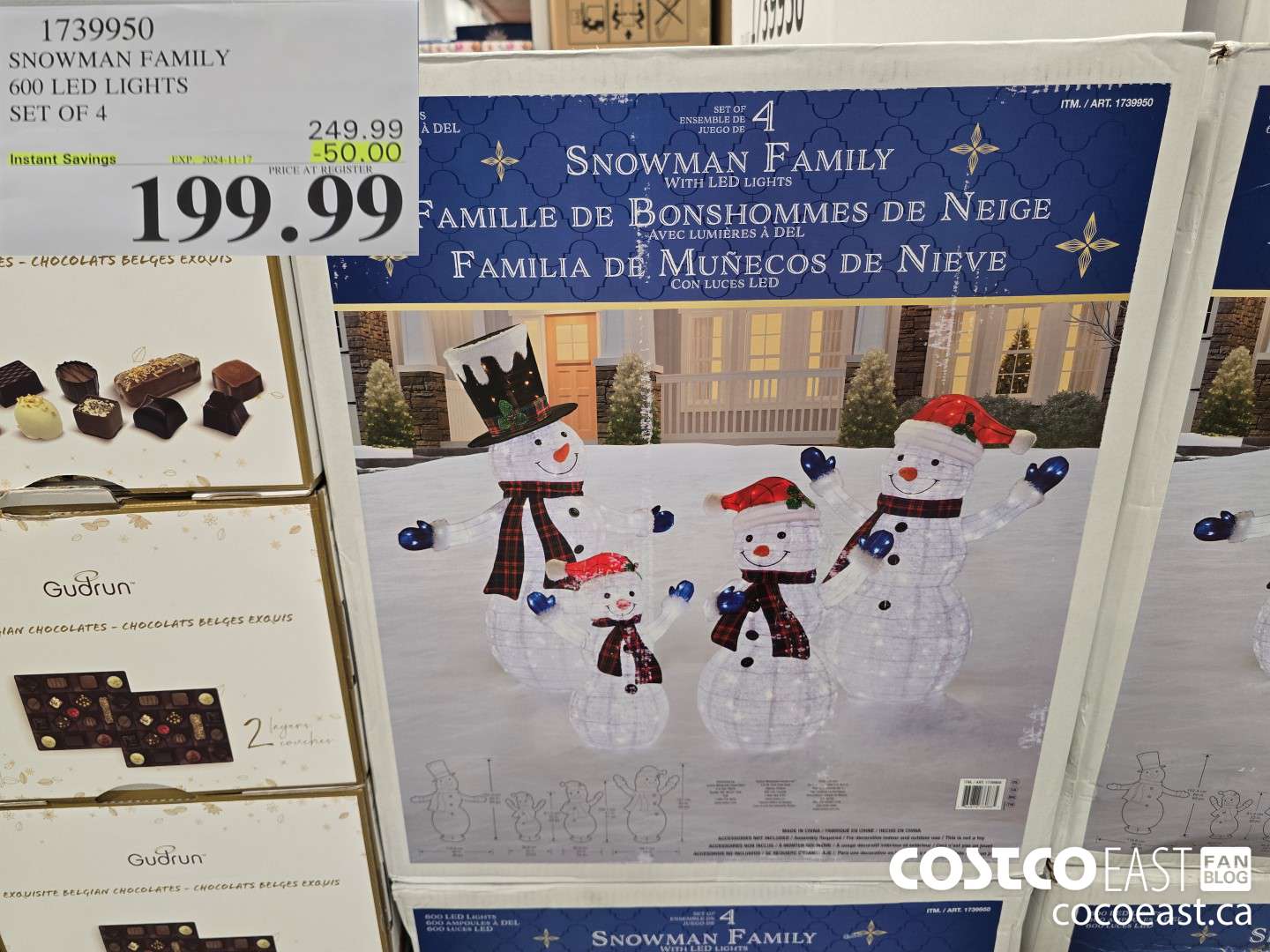 1739950 SNOWMAN FAMILY WITH LED LIGHTS SET OF 4 ($50.00 INSTANT SAVINGS EXPIRES ON 2024-11-17) $199.99