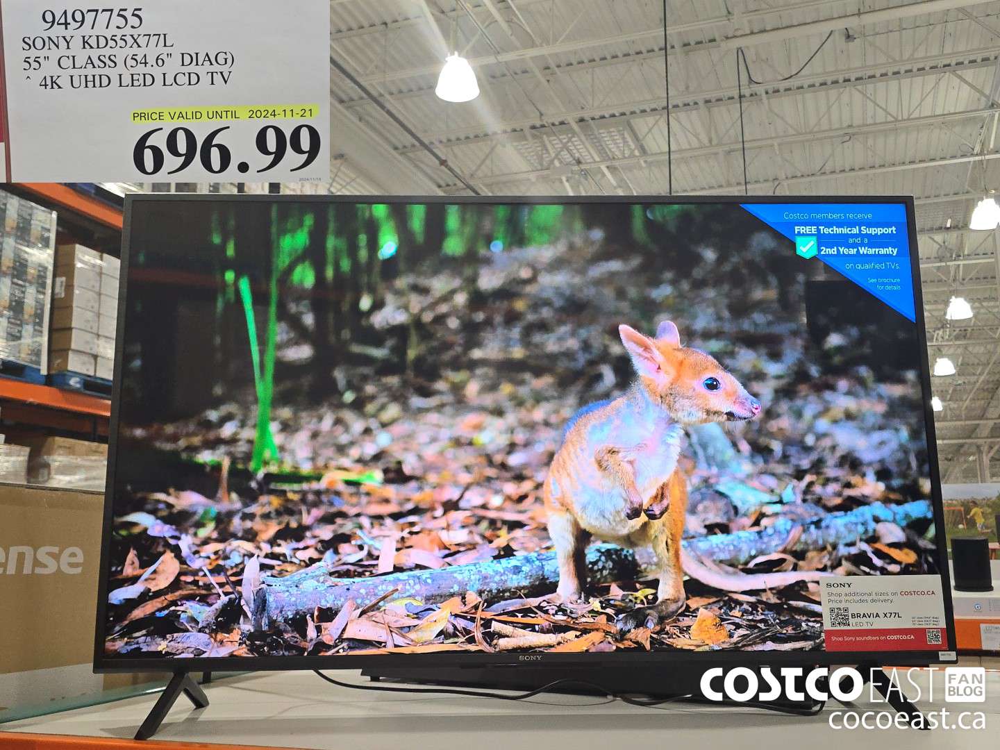 9497755 SONY KD55X77L 55