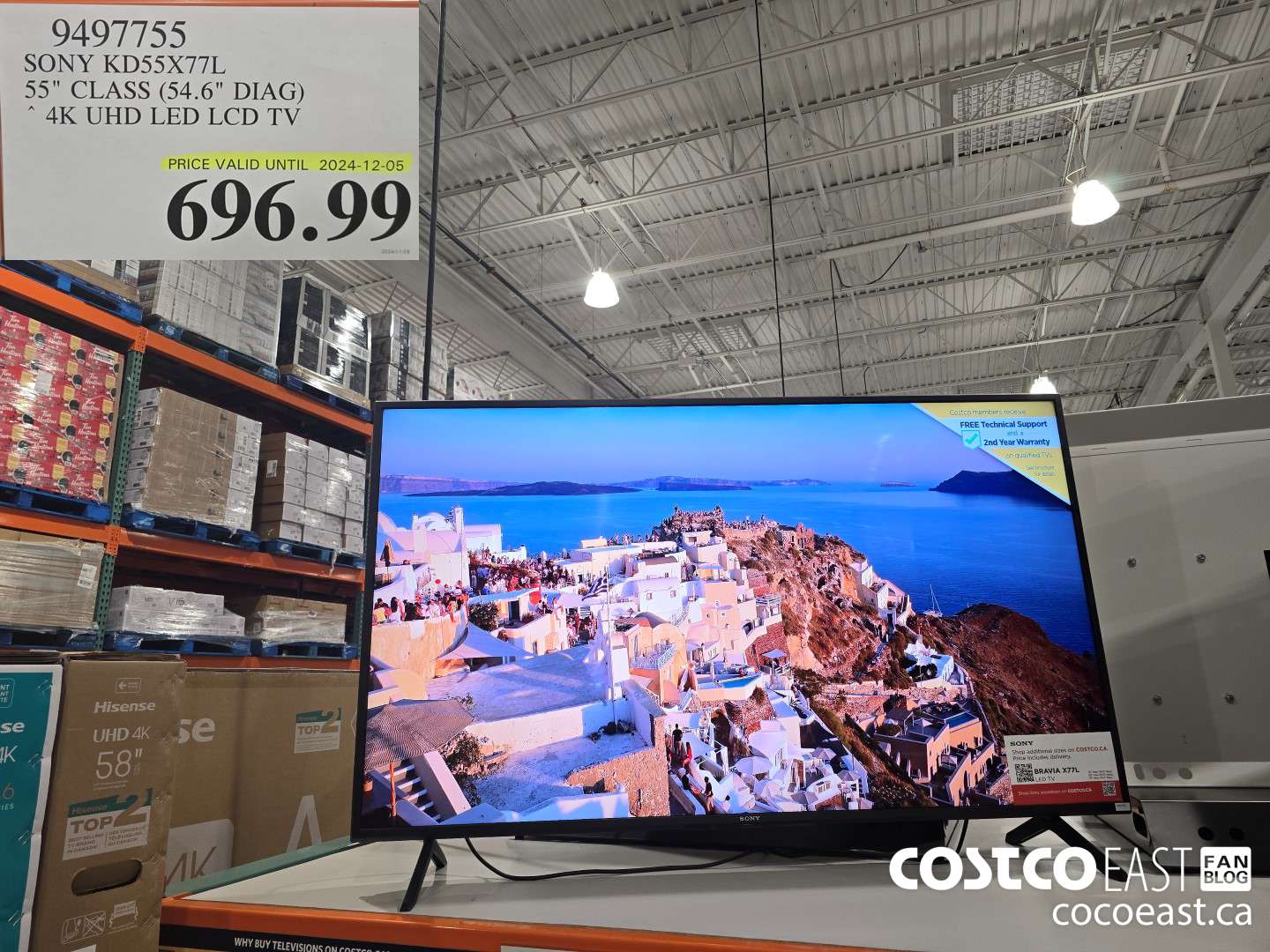 9497755 SONY KD55X77L 55