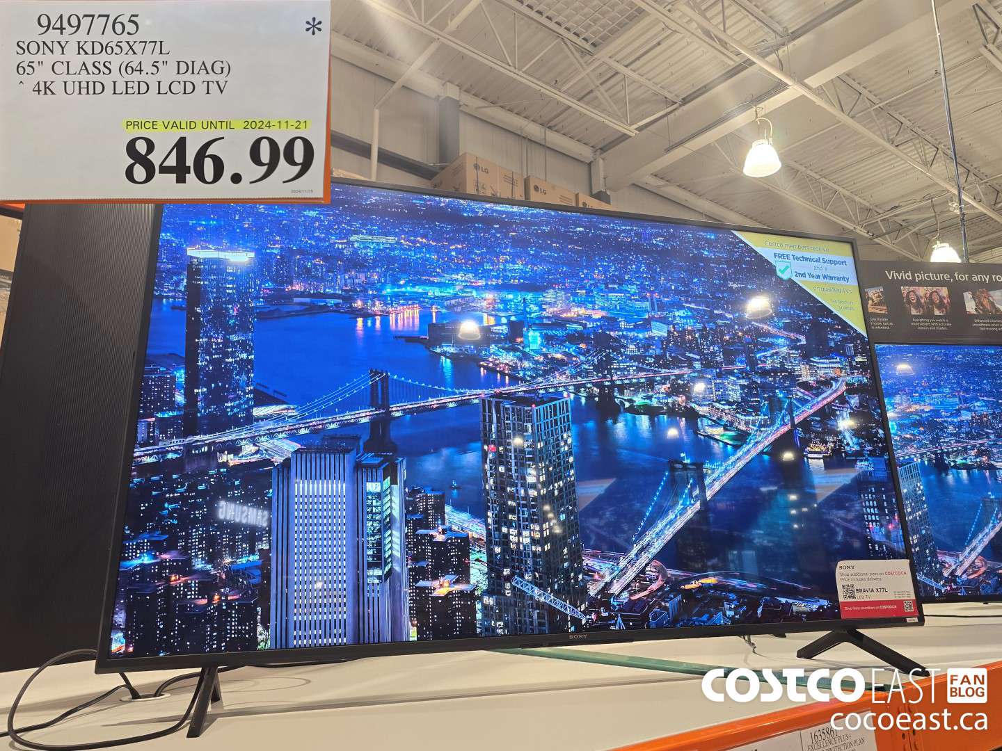 9497765 SONY KD65X77L 65