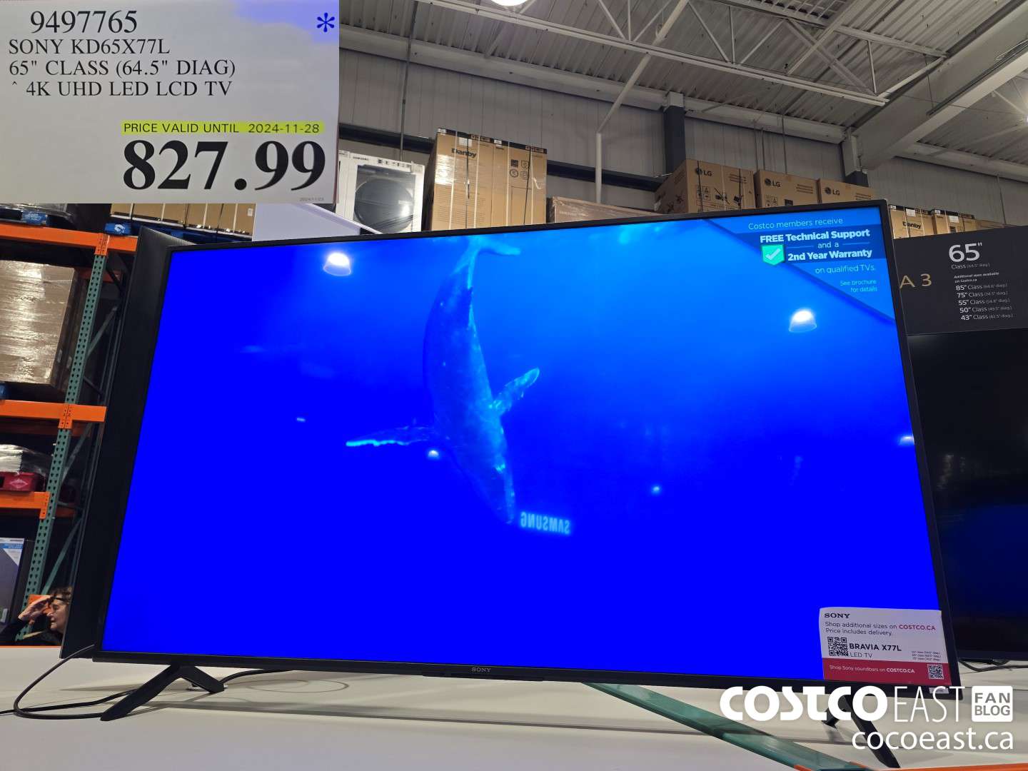 9497765 SONY KD65X77L 65