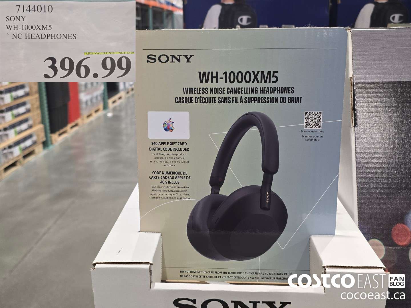 7144010 SONY WH-1000XM5 NC HEADPHONES $396.99