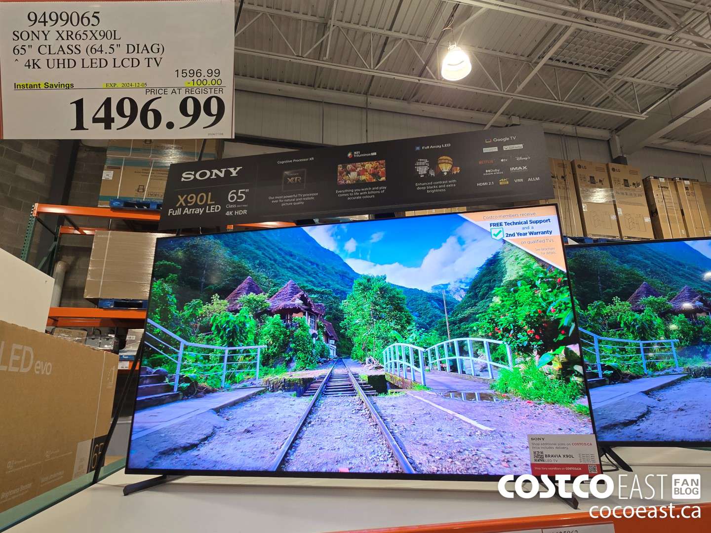 9499065 SONY XR65X90L 65