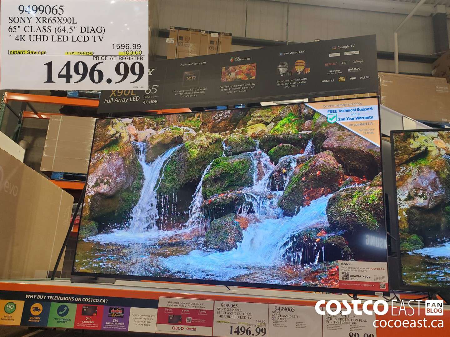 9499065 SONY XR65X90L 65