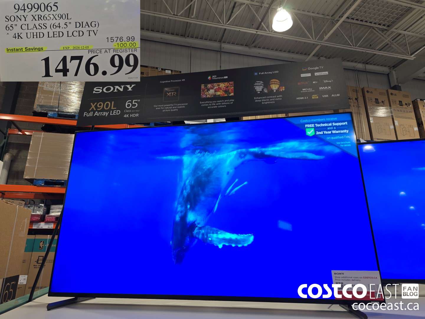 9499065 SONY XR65X90L 65