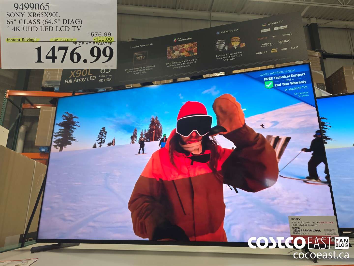 9499065 SONY XR65X90L 65