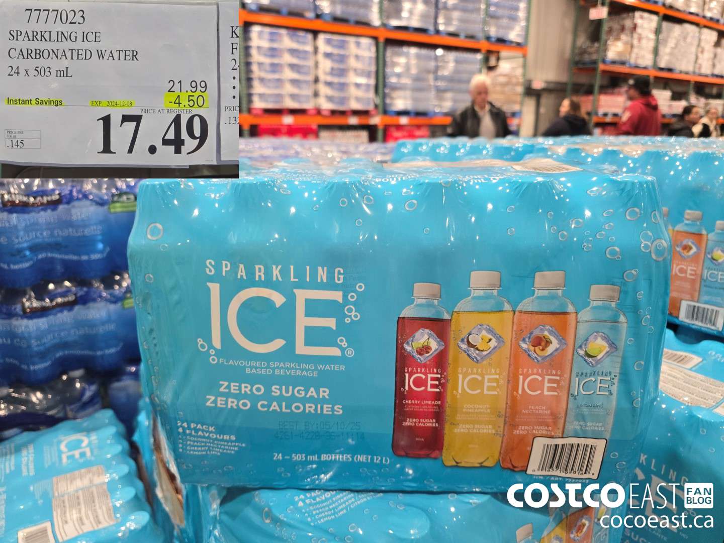7777023 SPARKLING ICE CARBONATED WATER 24 x 503 mL ($4.50 INSTANT SAVINGS) $17.49