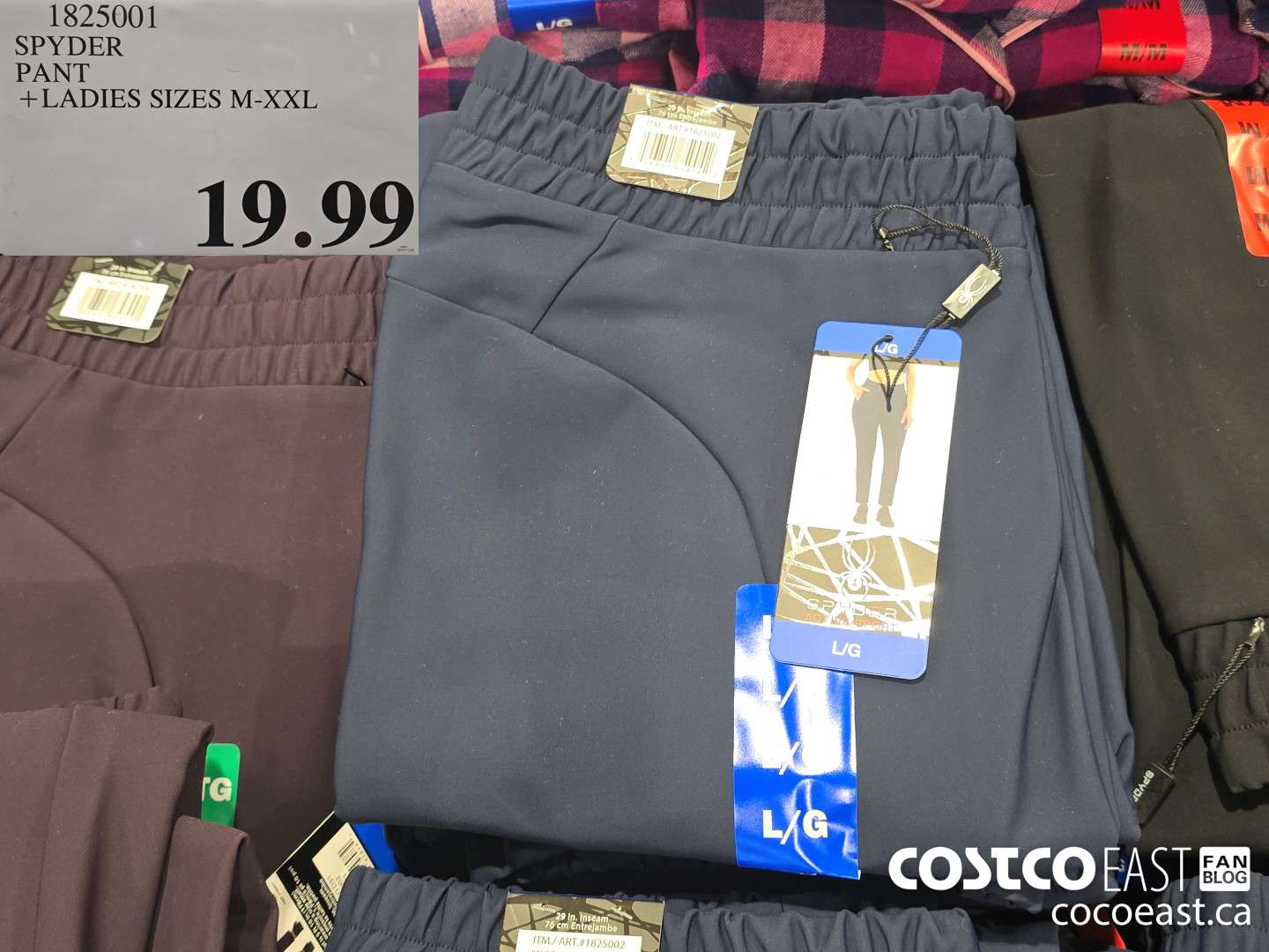 1825001 SPYDER PANT + LADIES SIZES M-XXL $19.99