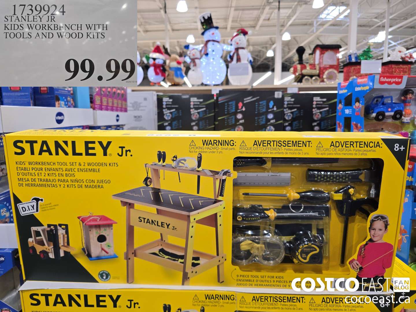 1739924 STANLEY JR KIDS WORKBENCH WITH TOOLS AND WOOD KITS $99.99