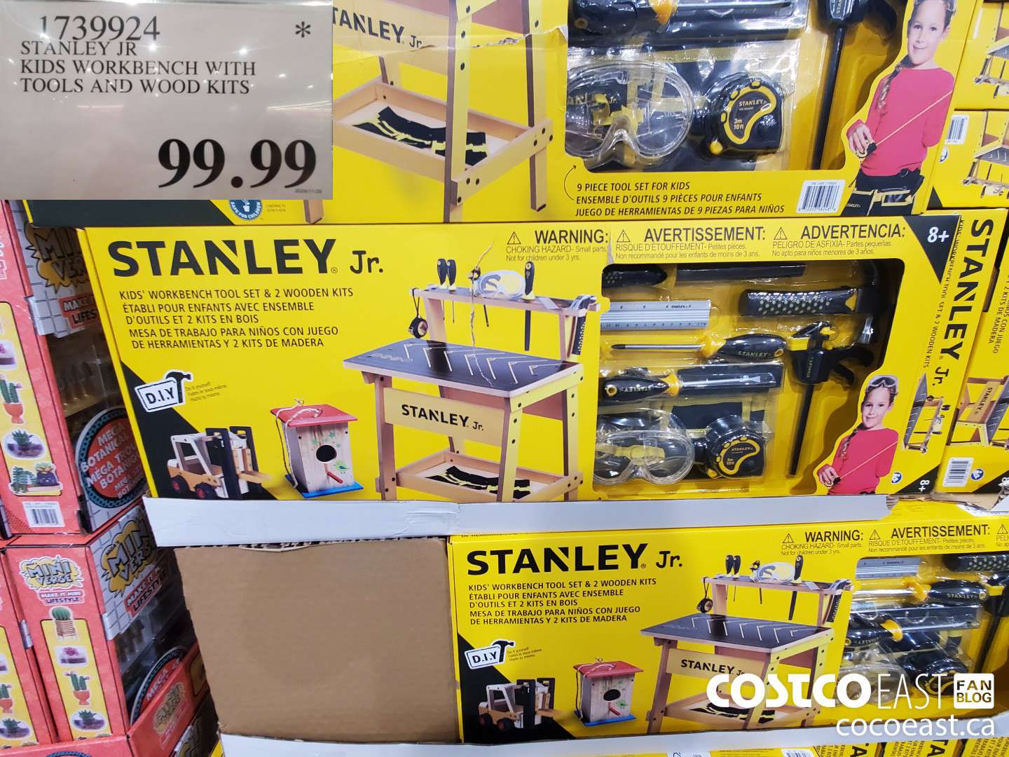 1739924 STANLEY JR KIDS WORKBENCH WITH TOOLS AND WOOD KITS $99.99