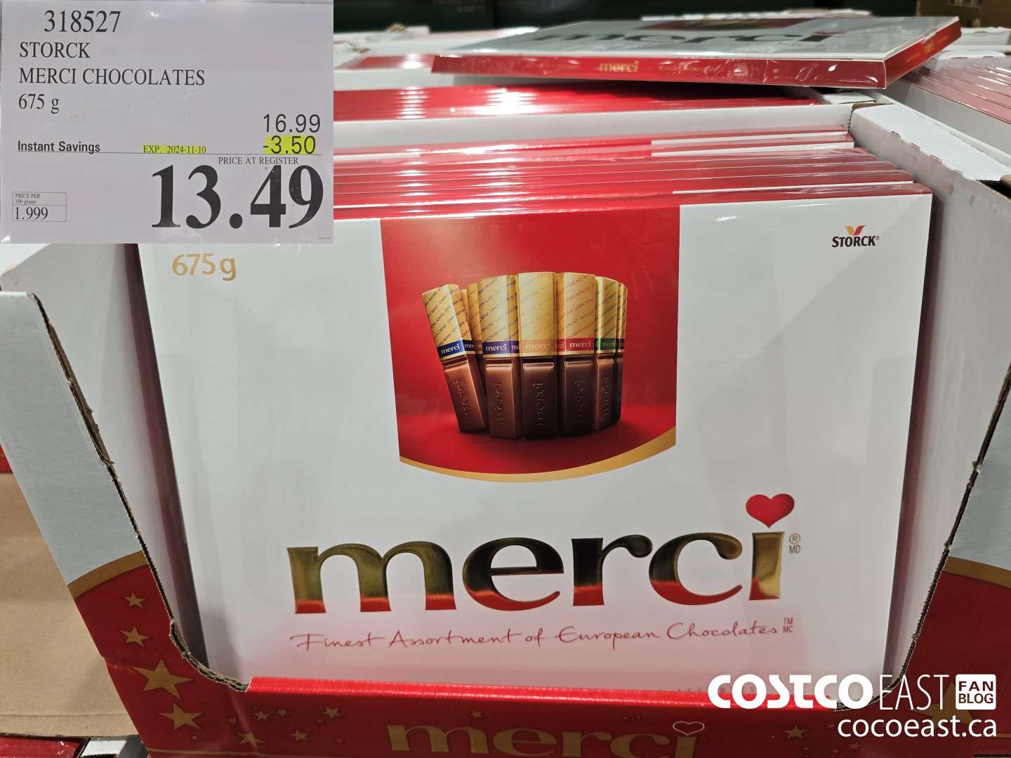 318527 STORCK MERCI CHOCOLATE 675G ($3.50 INSTANT SAVINGS EXPIRES ON 2024-11-10) $13.49