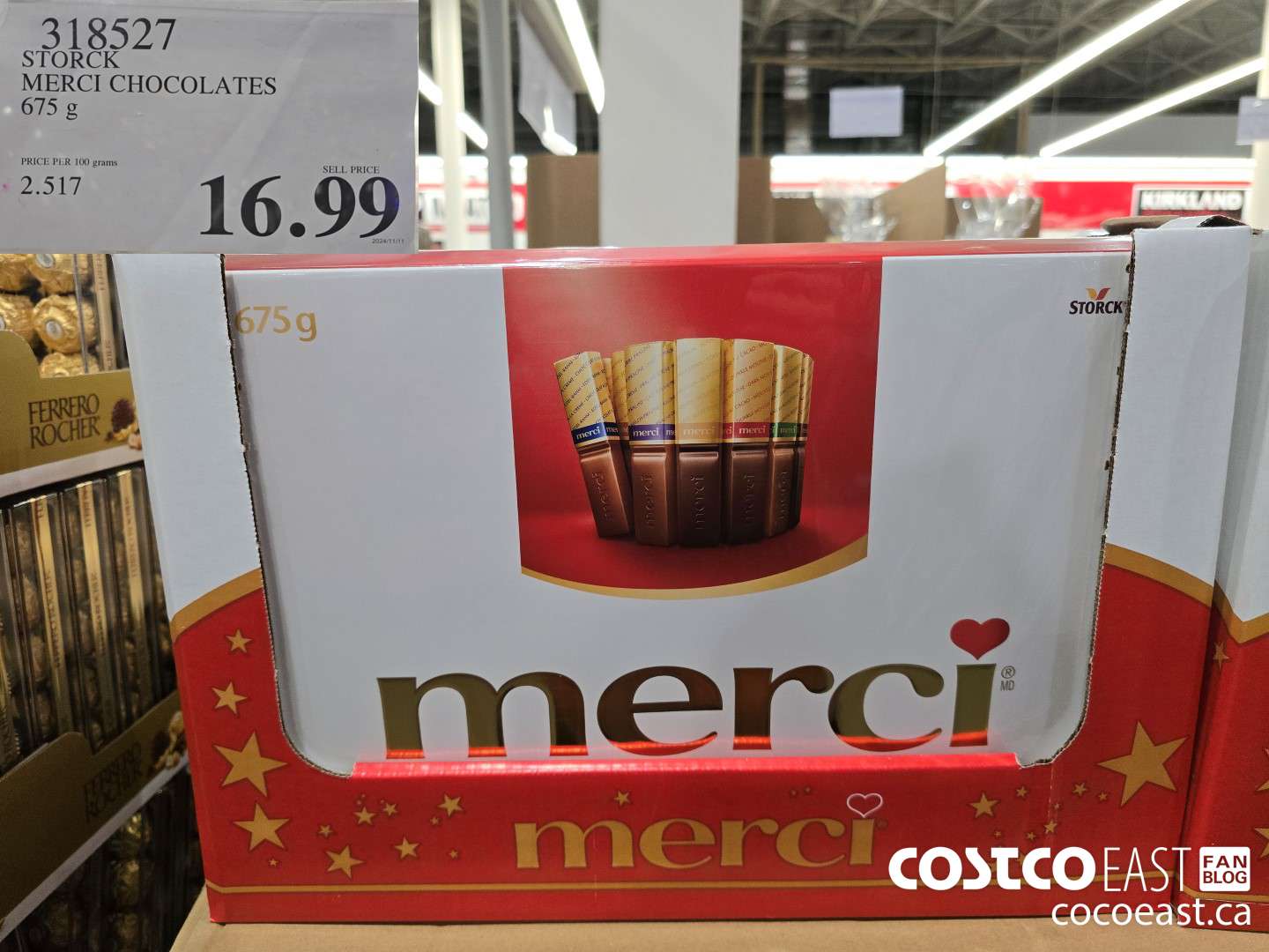 318527 STORCK MERCI CHOCOLATE 675G $16.99