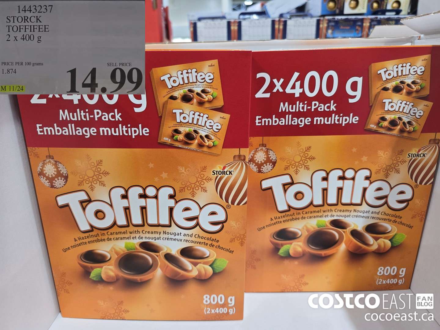 1443237 STORCK TOFFIFEE 2 x 400 g $14.99