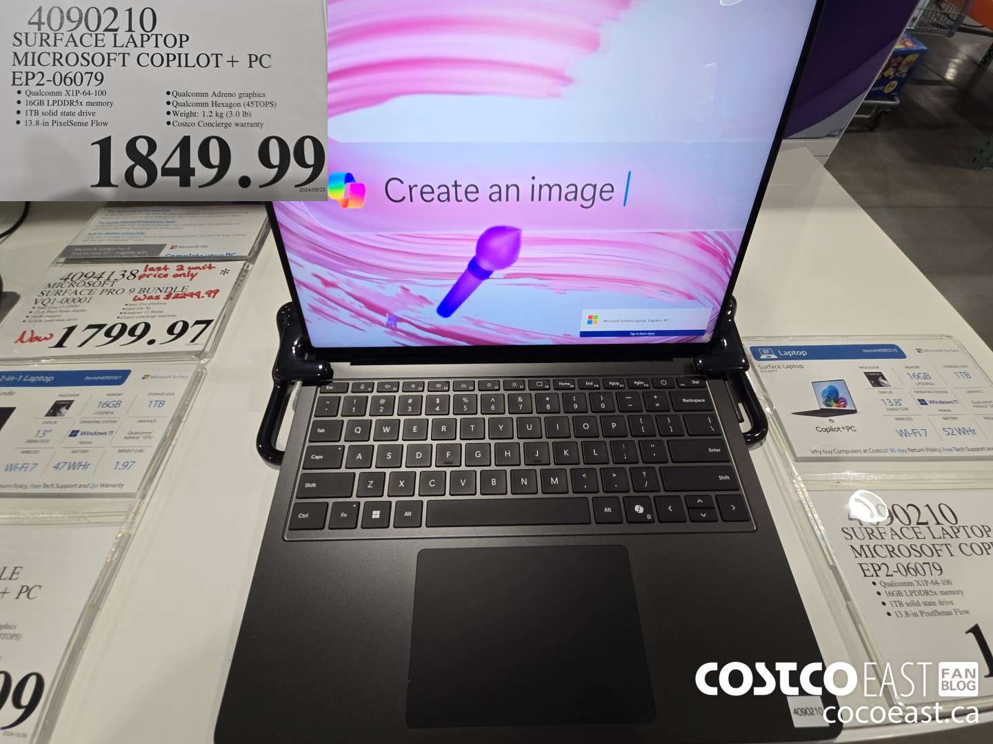 4090210 SURFACE LAPTOP MICROSOFT COPILOT + PC EP2-06079 $1849.99