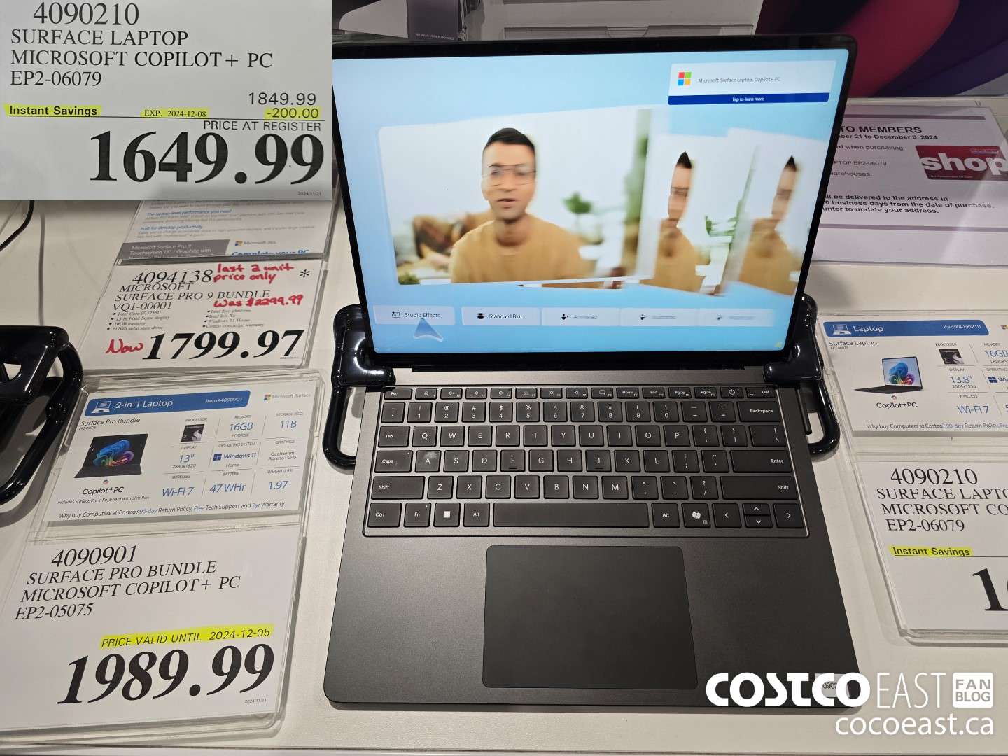 4090210 SURFACE LAPTOP MICROSOFT COPILOT + PC EP2-06079 ($200.00 INSTANT SAVINGS EXPIRES ON 2024-12-08) $1649.99