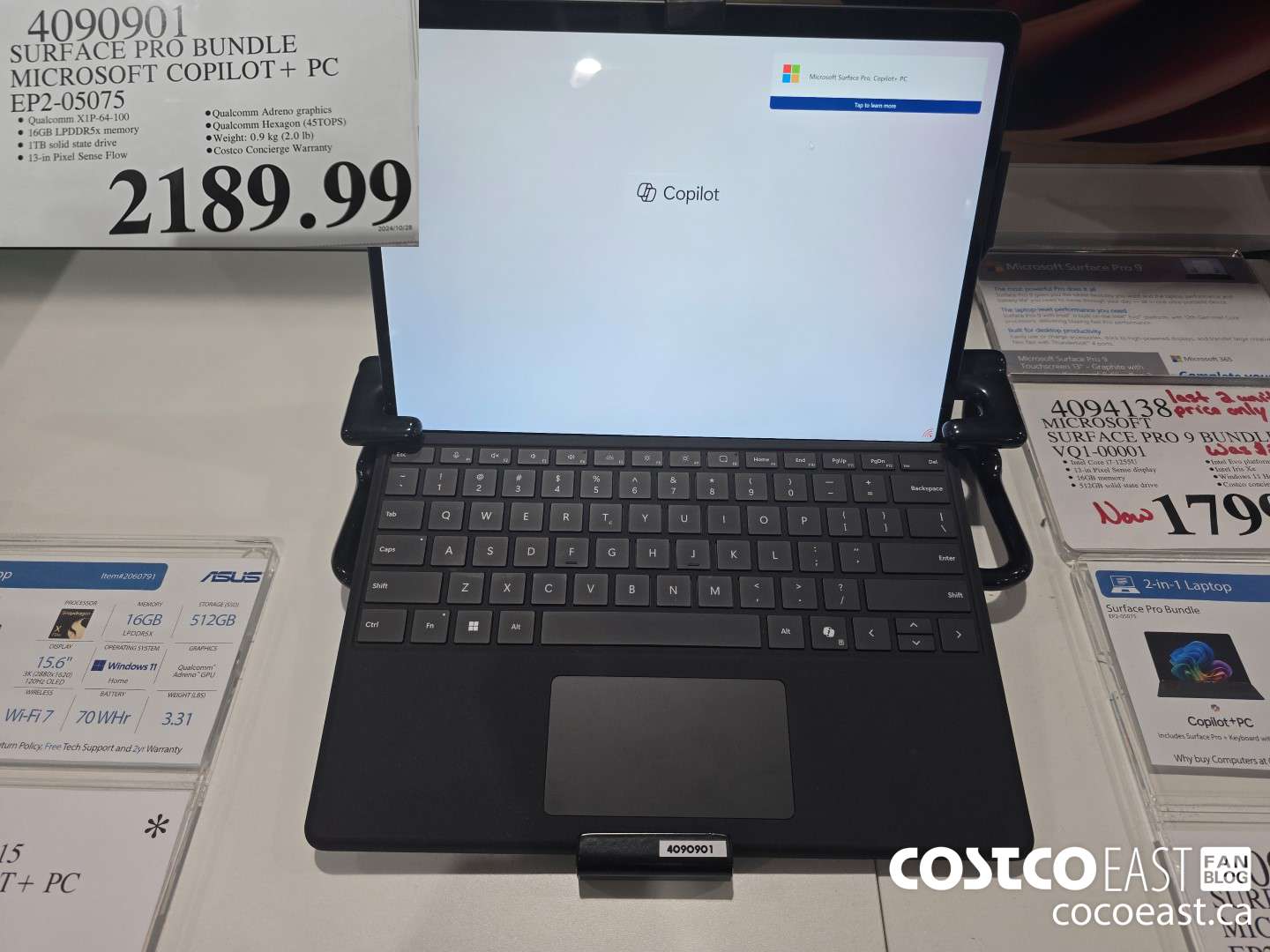 4090901 SURFACE PRO BUNDLE MICROSOFT COPILOT+ PC EP2-05075 $2189.99