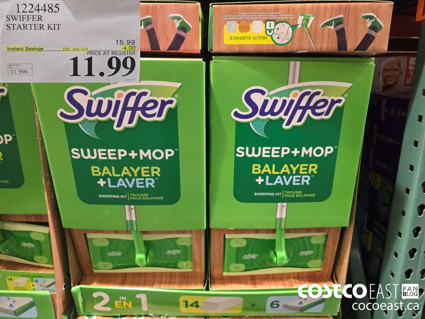 1224485 SWIFFER STARTER KIT ($4.00 INSTANT SAVINGS EXPIRES ON 2024-12-01) $11.99