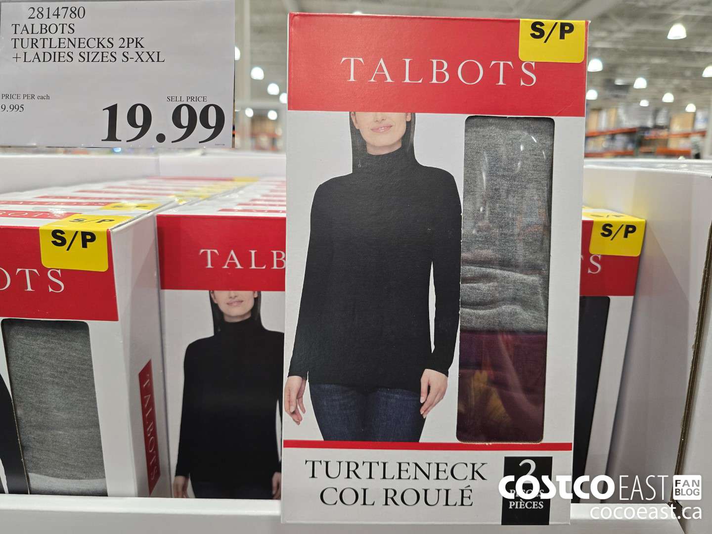 2814780 TALBOTS TURTLENECKS 2PK + LADIES SIZES S-XXL $19.99