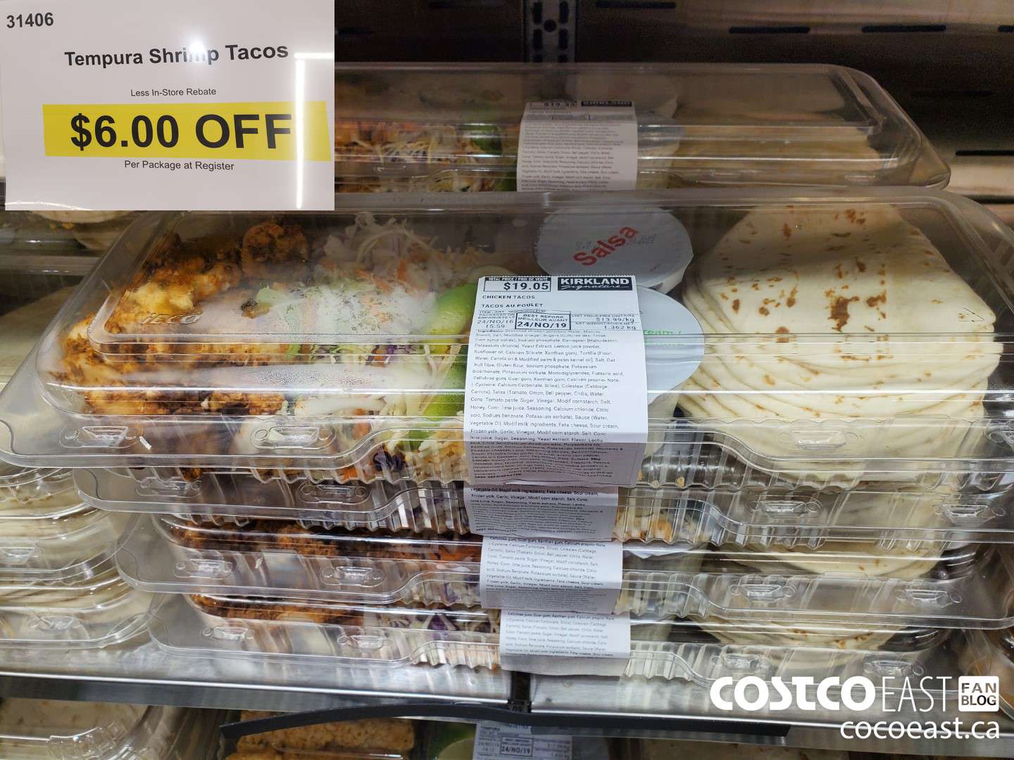 31406 TEMPURA SHRIMP TACOS ($6.00 INSTANT SAVINGS)