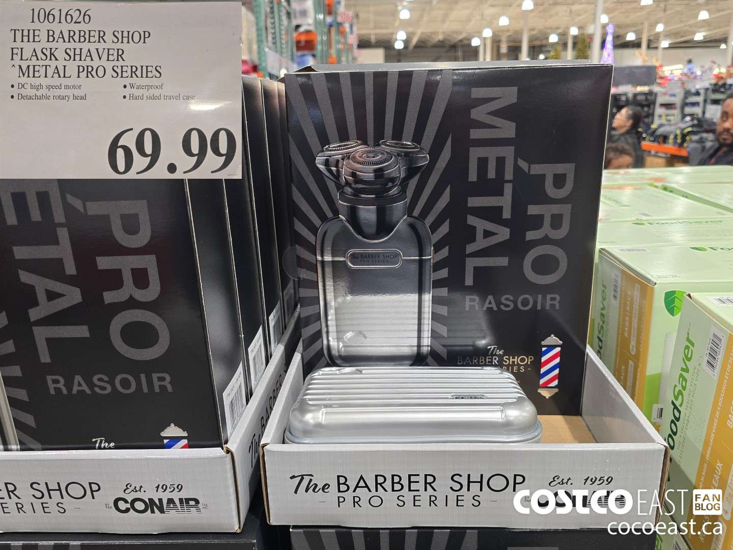 1061626 THE BARBER SHOP FLASK SHAVER METAL PRO SERIES $69.99