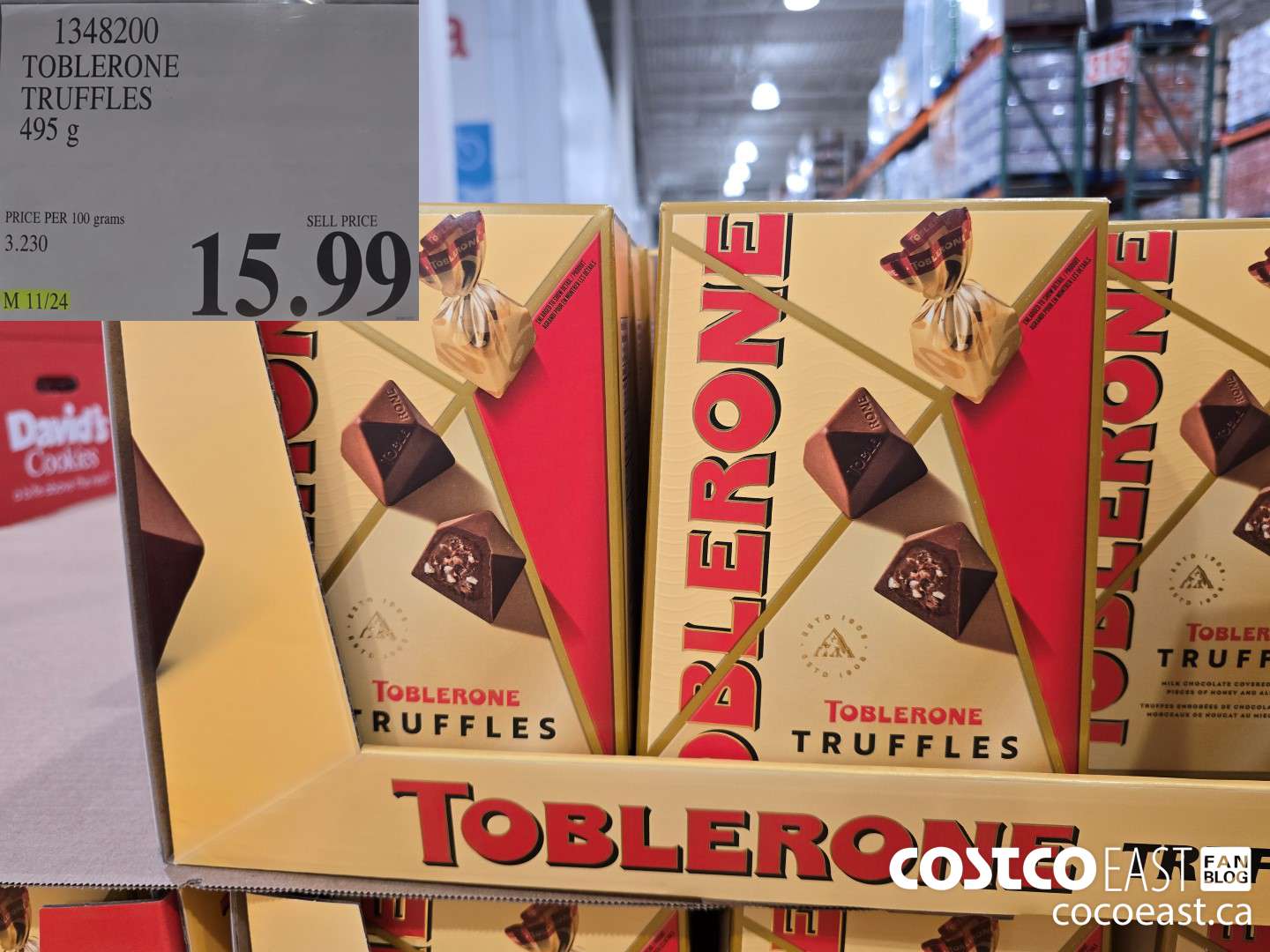1348200 TOBLERONE PRALINES 495 G $15.99