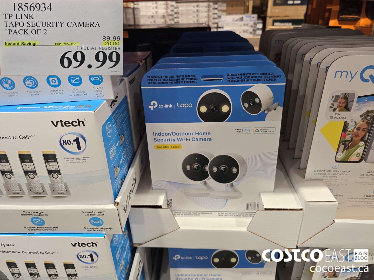 1856934 TP-LINK TAPO SECURITY CAMERA PACK OF 2 ($20.00 INSTANT SAVINGS EXPIRES ON 2024-12-01) $69.99