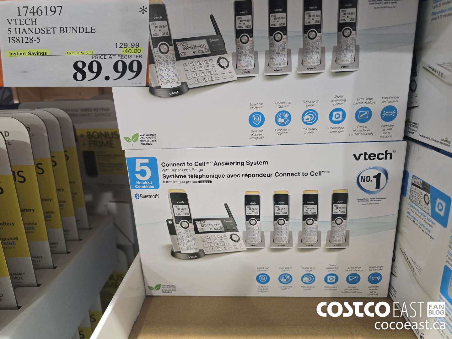 1746197 VTECH S HANDSET BUNDLE IS8128-5 ($30.00 INSTANT SAVINGS EXPIRES ON 2024-12-02) $89.99