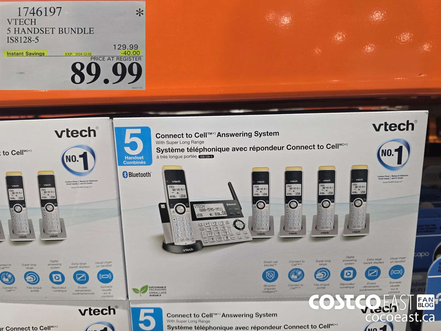 1746197 VTECH S HANDSET BUNDLE IS8128-5 ($30.00 INSTANT SAVINGS EXPIRES ON 2024-12-02) $89.99