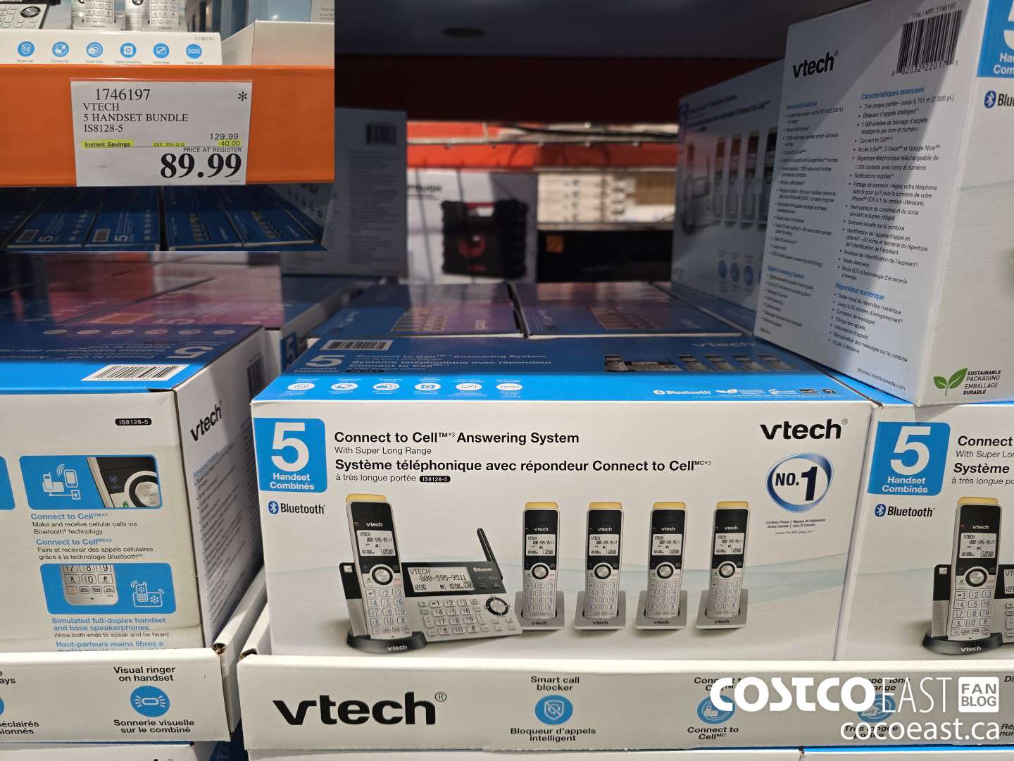 1746197 VTECH S HANDSET BUNDLE IS8128-5 ($30.00 INSTANT SAVINGS EXPIRES ON 2024-12-02) $89.99