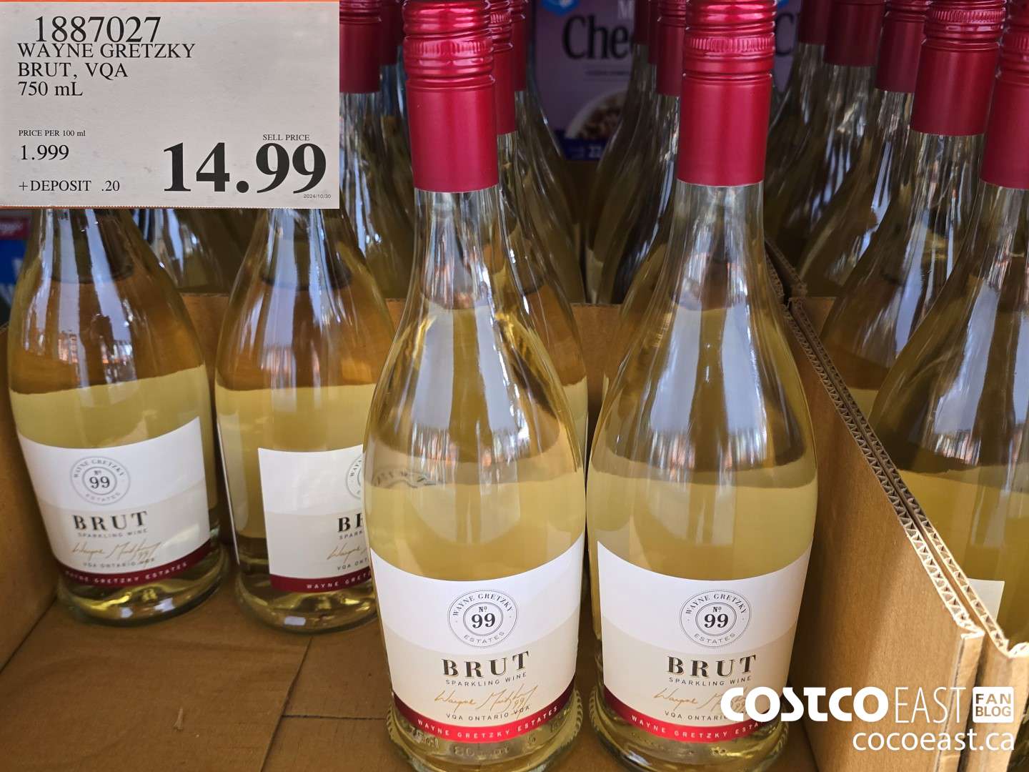 1887027 WAYNE GRETZKY BRUT, VQA 750 ML $14.99