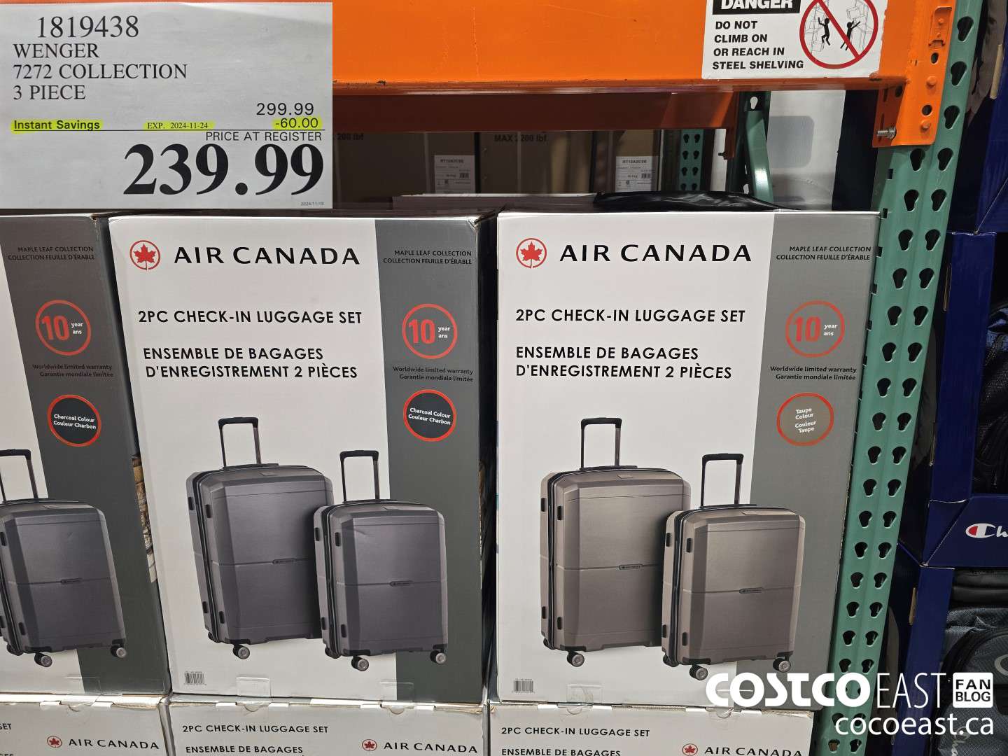 1819438 WENGER 7272 COLLECTION 3 PIECE  ($60.00 INSTANT SAVINGS EXPIRES ON 2024-11-24) $239.99