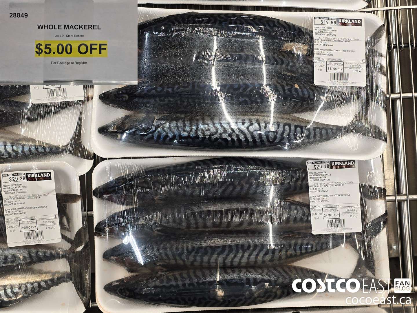 28849 WHOLE MACKEREL ($5.00 INSTANT SAVINGS)