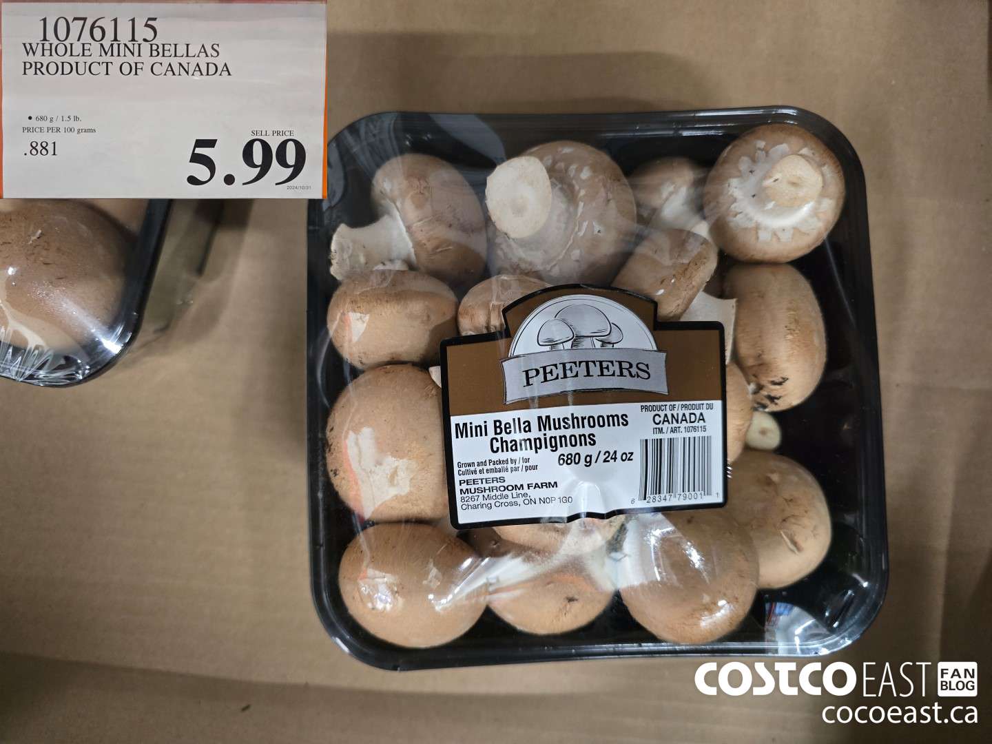 1076115 WHOLE MINI BELLAS PRODUCT OF CANADA $5.99