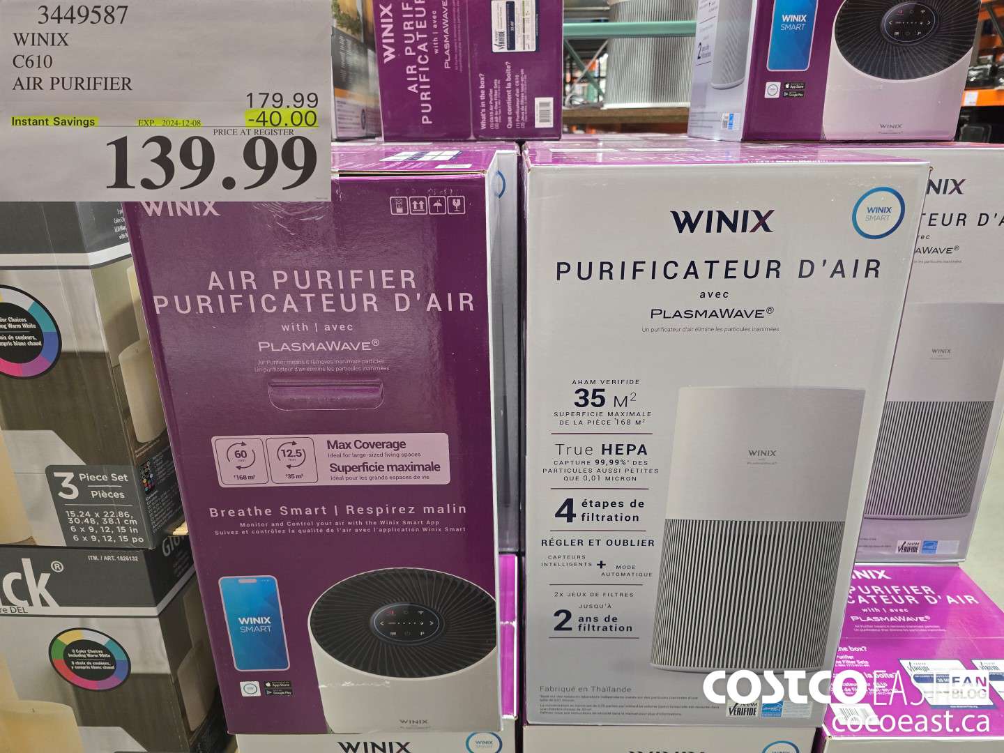 3449587 WINIX C610 AIR PURIFIER ($40.00 INSTANT SAVINGS EXPIRES ON 2024-12-08) $139.99