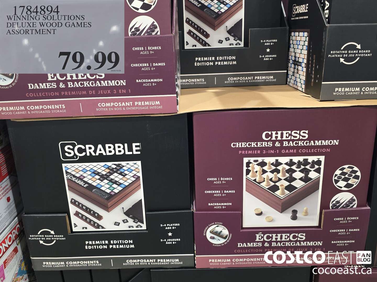 1784894 WINNING SOLUTIONS DELUXE WOOD GAMES ASSORTMENT $79.99