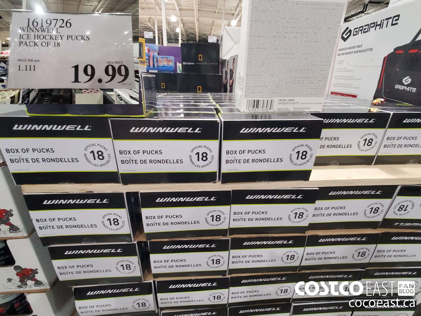 1619726 WINNWELL ICE HOCKEY PUCKS PACK OF 18 $19.99