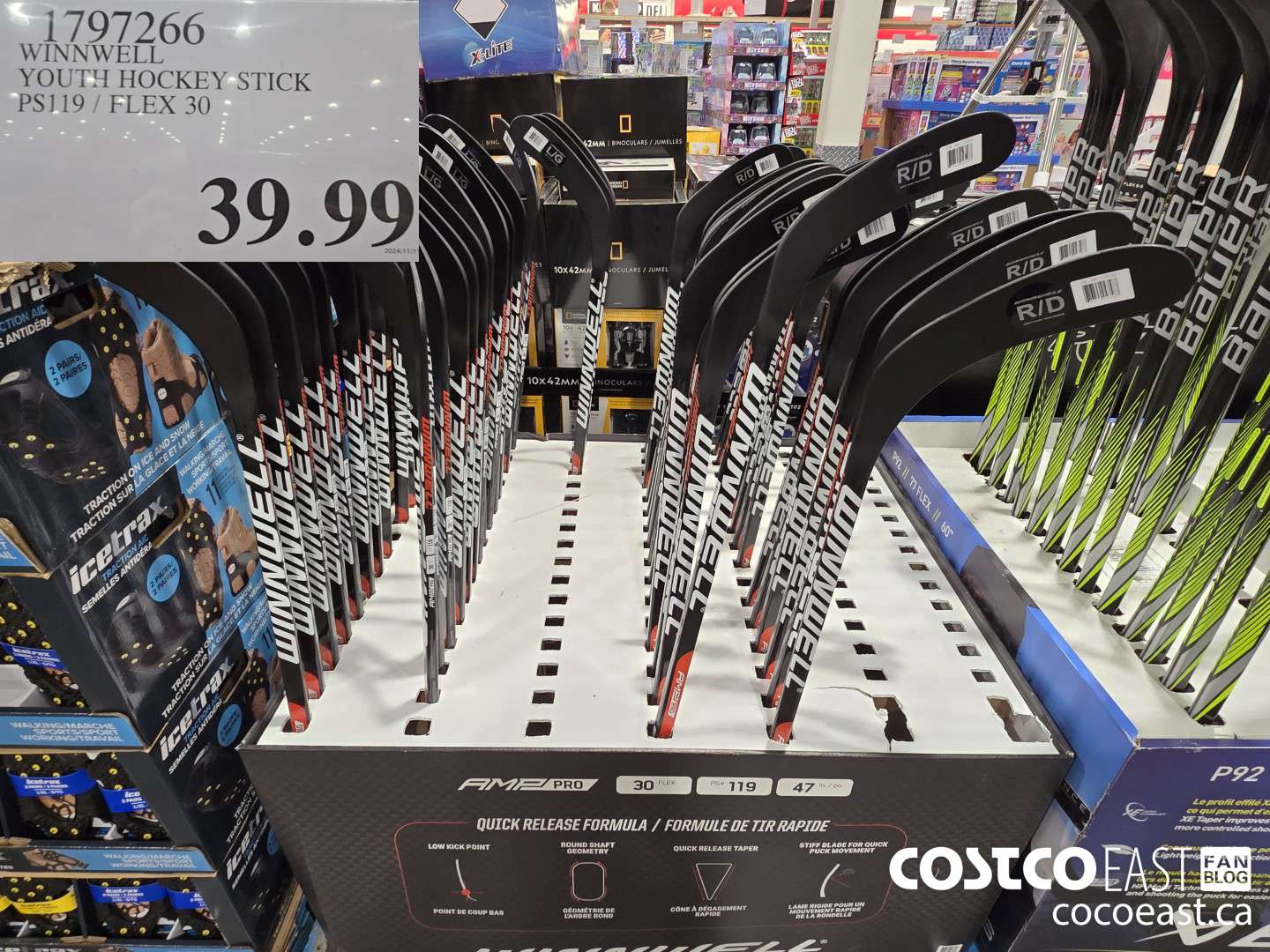 1797266 WINNWELL YOUTH HOCKEY STICK PS119./ FLEX 30 $39.99