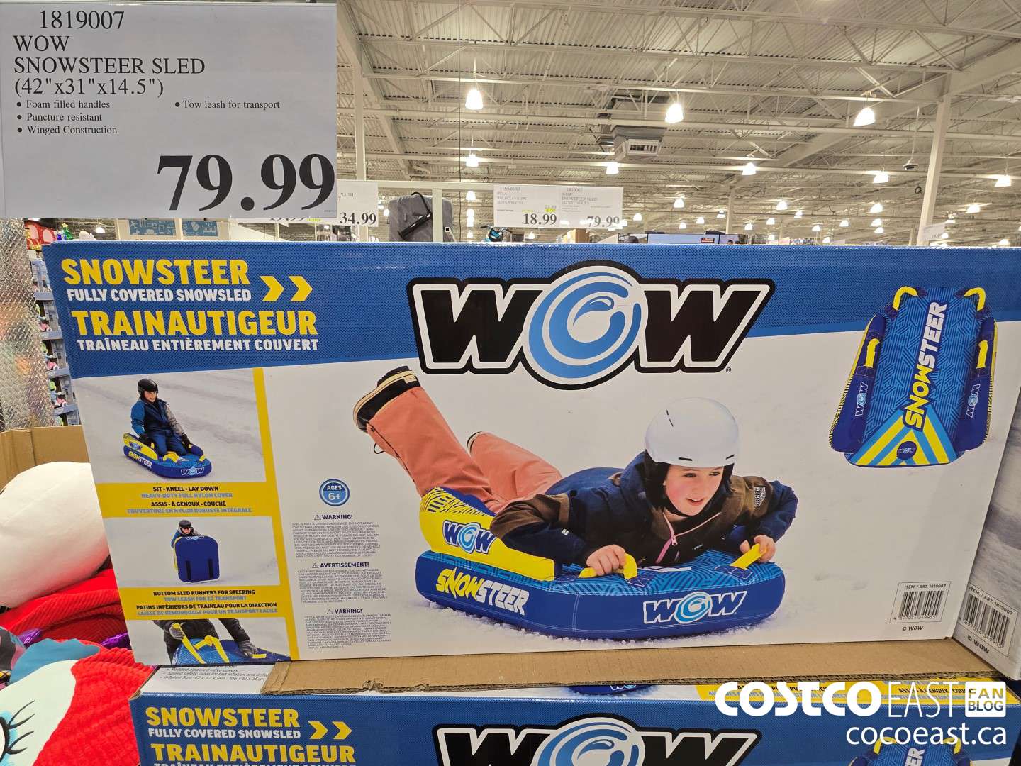 1819007 WOW SNOWSTEER SLED (42