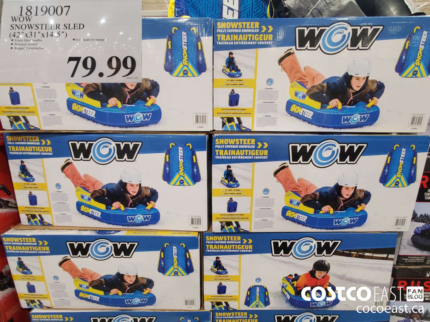 1819007 WOW SNOWSTEER SLED (42