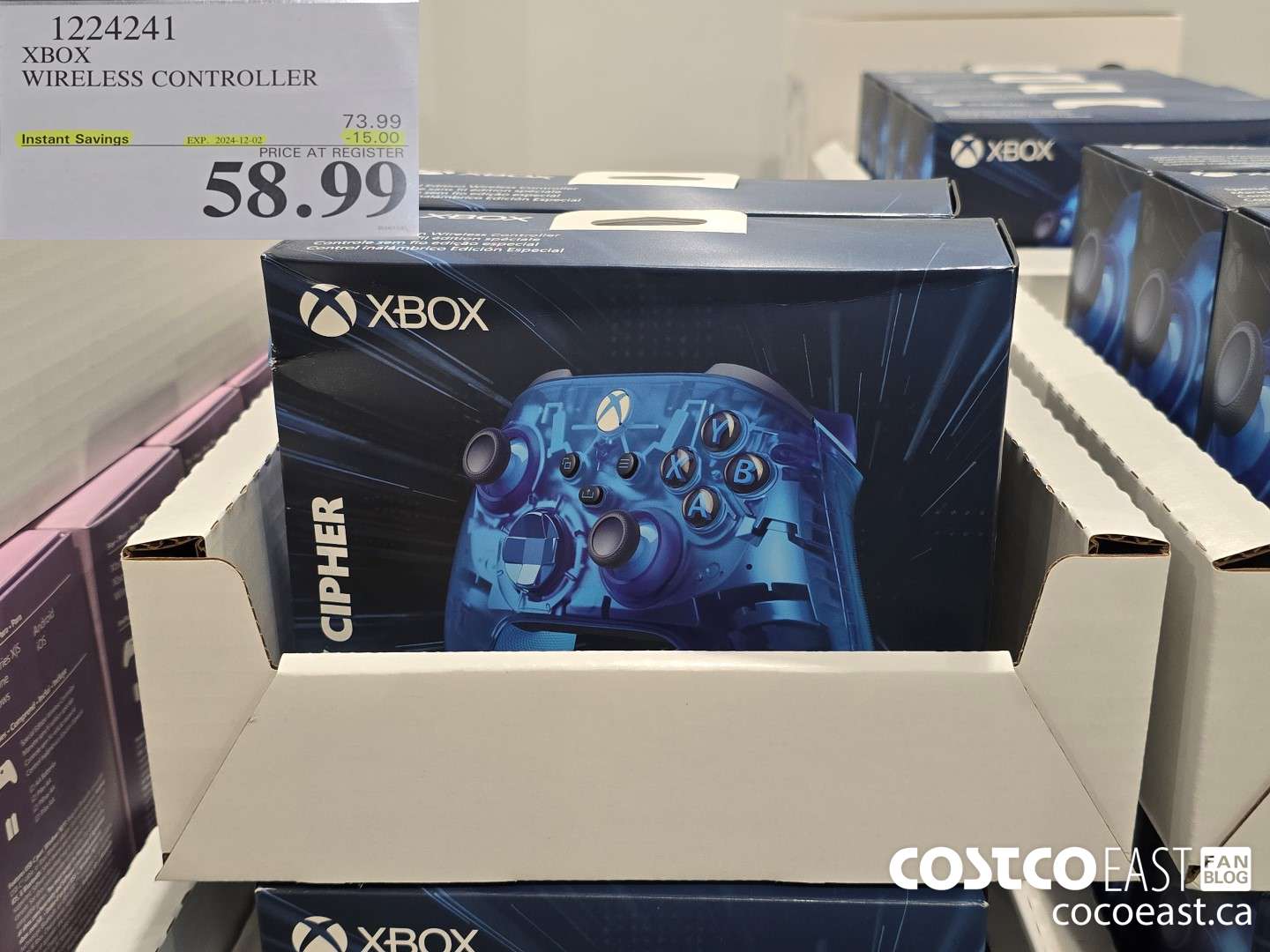 1224241 XBOX WIRELESS CONTROLLER ($15.00 INSTANT SAVINGS EXPIRES ON 2024-12-02) $58.99