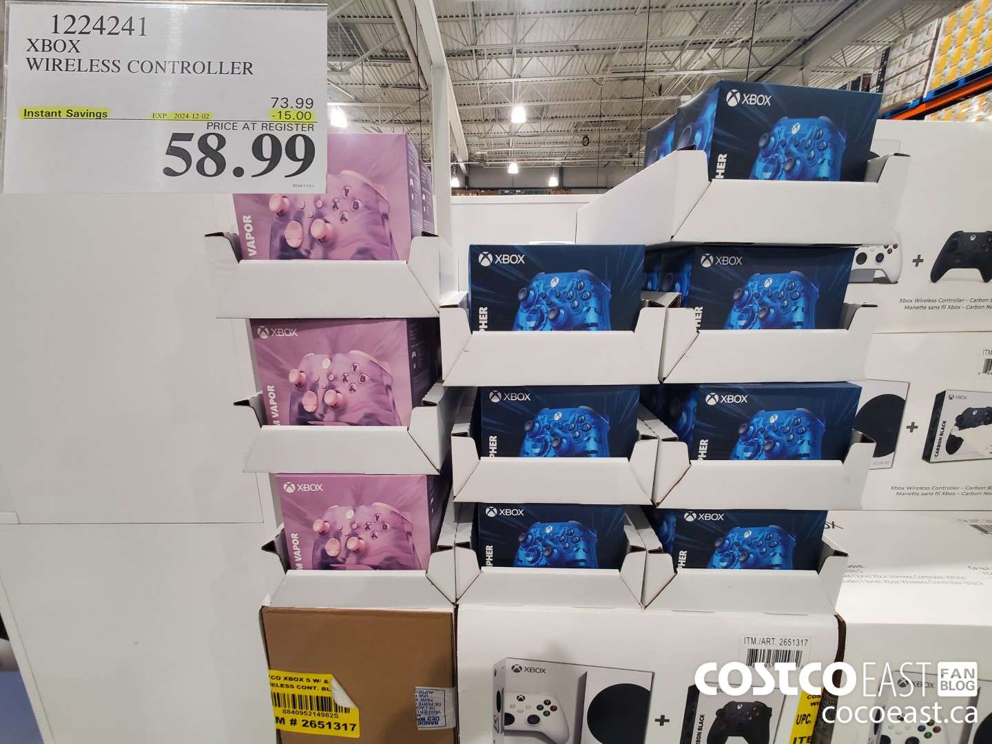 1224241 XBOX WIRELESS CONTROLLER ($15.00 INSTANT SAVINGS EXPIRES ON 2024-12-02) $58.99