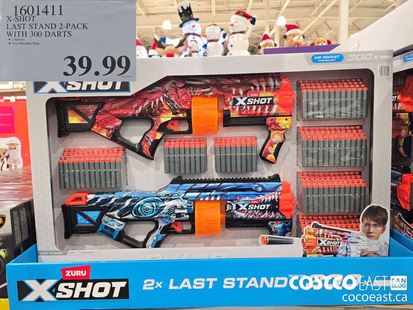 1601411 X-SHOT LAST STAND 2-PACK WITH 300 DARTS $39.99