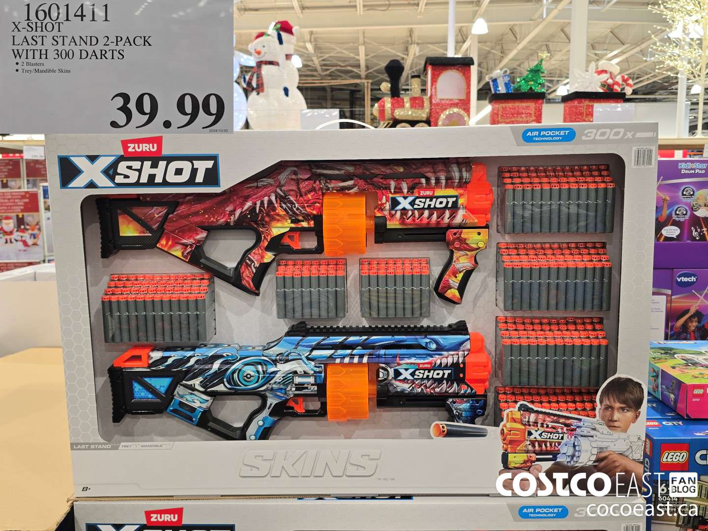 1601411 X-SHOT LAST STAND 2-PACK WITH 300 DARTS $39.99