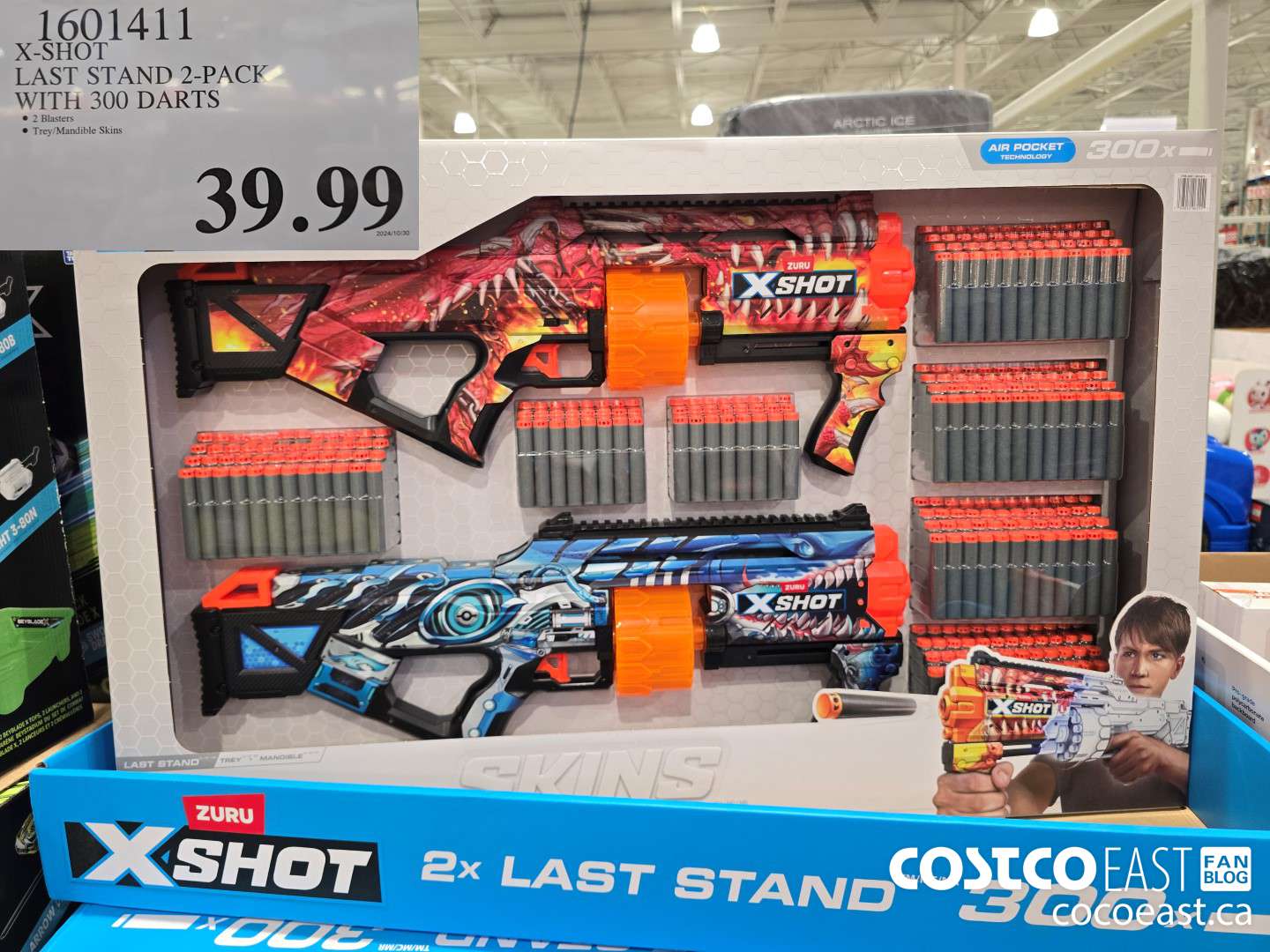 1601411 X-SHOT LAST STAND 2-PACK WITH 300 DARTS $39.99