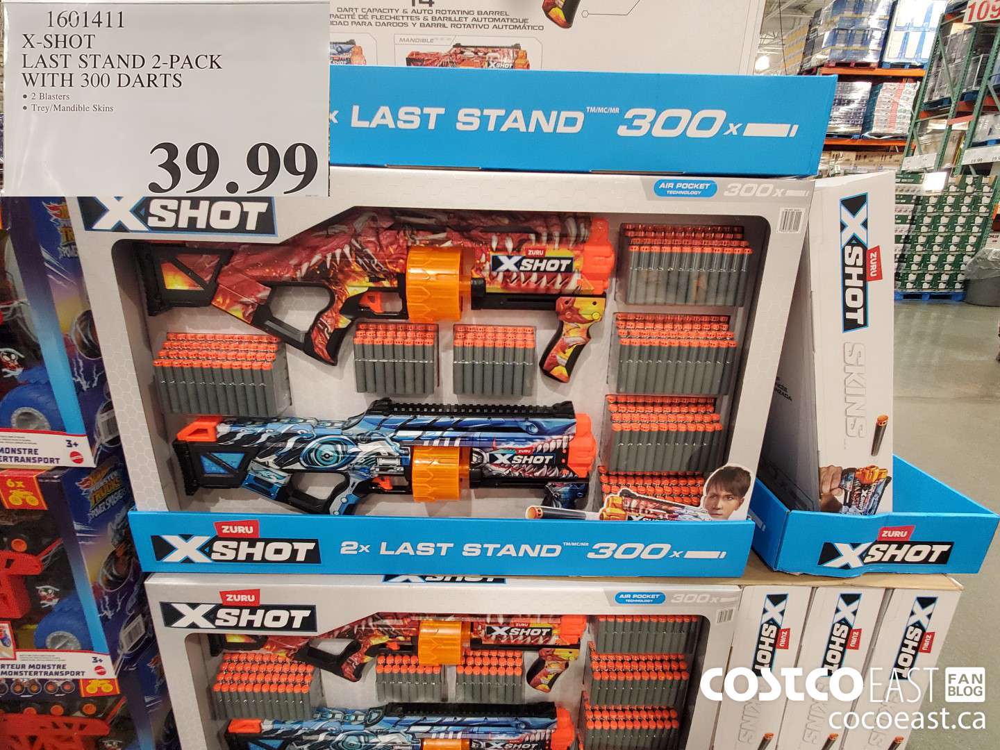 1601411 X-SHOT LAST STAND 2-PACK WITH 300 DARTS $39.99
