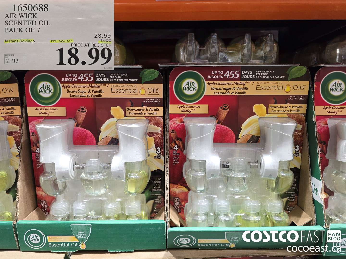 1650688 AIR WICK SCENTED OIL PACK OF 7 ($5.00 INSTANT SAVINGS EXPIRES ON 2024-12-22) $18.99