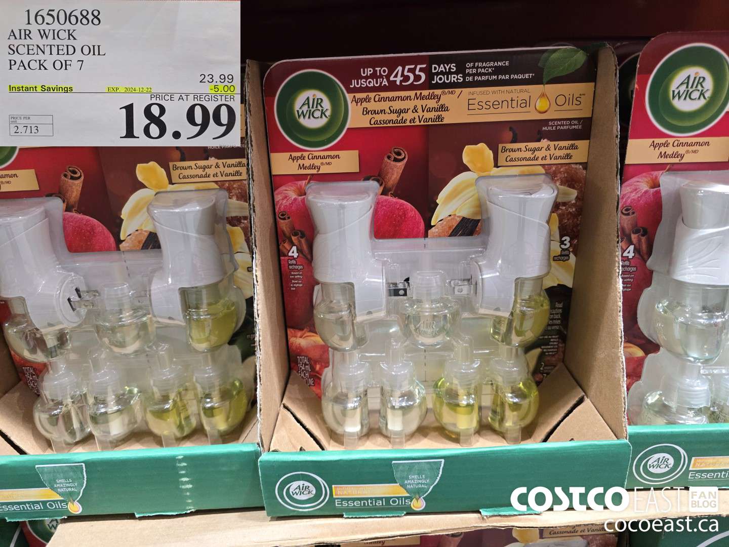 1650688 AIR WICK SCENTED OIL PACK OF 7 ($5.00 INSTANT SAVINGS EXPIRES ON 2024-12-22) $18.99